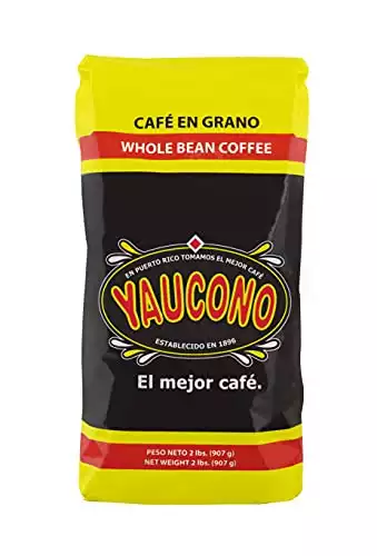 Yaucono Whole Bean Coffee in Bag, 2 Pound (Pack of 1)
