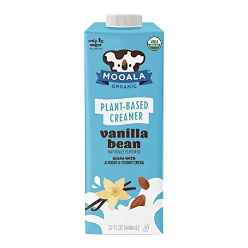 Mooala Organic Vanilla Bean Plant-Based Creamer | NOW BIGGER & BETTER | Shelf-Stable, Gluten-Free, Soy-Free, Vegan & Non-Dairy Creamer