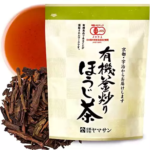 Hojicha Tea, Roasted green Tea, Low caffeine, JAS Certified Organic, Japanese Tea, 150g Bag 【YAMASAN】
