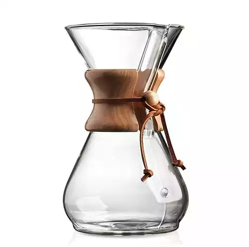Chemex Pour-Over Glass Coffeemaker - 8-Cup