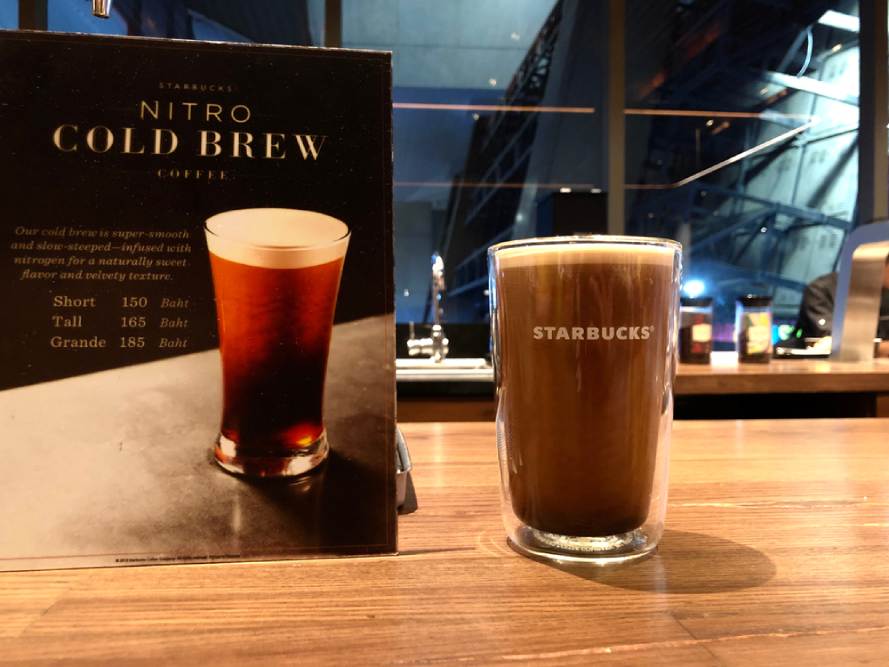 Starbucks Nitro Cold Brew Coffee at Starbucks Siam Square One Flagship, Starbucks Reserve Cafe Coffee Shop