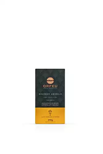 Orfeu Special Coffee Yellow Bourbon Roasted and Ground, 100% arabica, medium roast, 250 g (8.8 oz)
