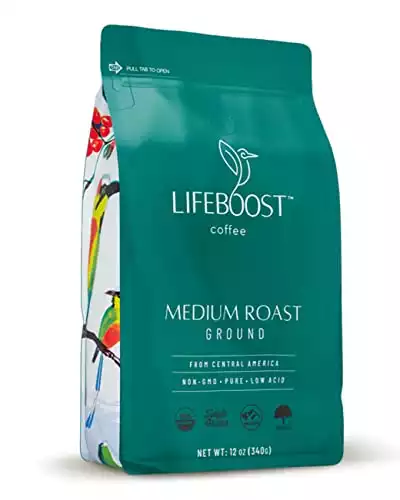 Lifeboost Coffee Ground Medium Roast Coffee
