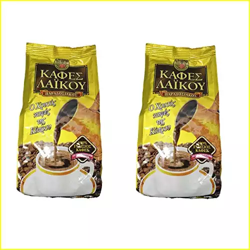 GOLD Laikou the Traditional Cyprus Greek Ground Coffee from Freshly Roasted Coffee Beans