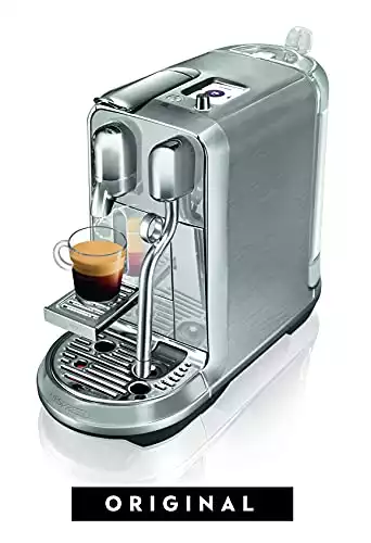 Breville Nespresso Nespresso Creatista Plus Coffee Espresso Machine, Brushed Stainless Steel BNE800BSSUSC