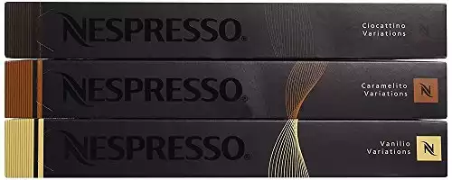 Nespresso OriginalLine, Vanilio, Ciocattino, Caramelito, 60 Count