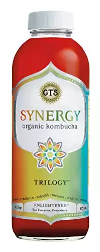 GT'S ENLIGHTENED KOMBUCHA Synergy Organic Kombucha Tea, Trilogy,