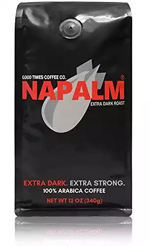 Napalm Coffee Dark Roast Ground Coffee, 100% Arabica
