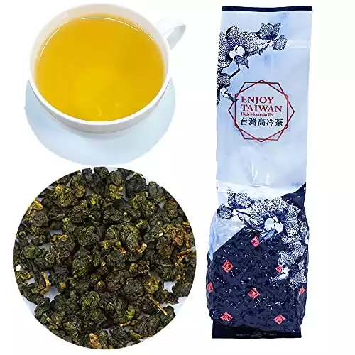 Premium High Mountain Tea From Taiwan - Natural Taiwan Oolong Tea Loose Leaf - 5.29oz/150g
