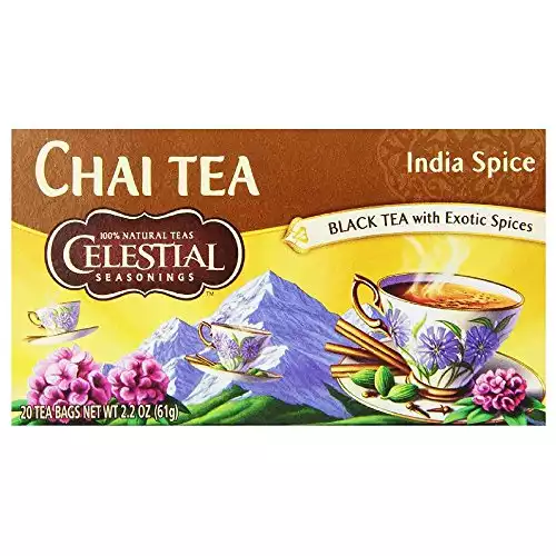 Celestial Seasonings Chai Tea, Decaf India Spice, 20 Count (Pack of 6)
