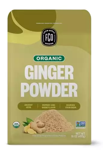 FGO Organic Ginger Powder, Imported from India