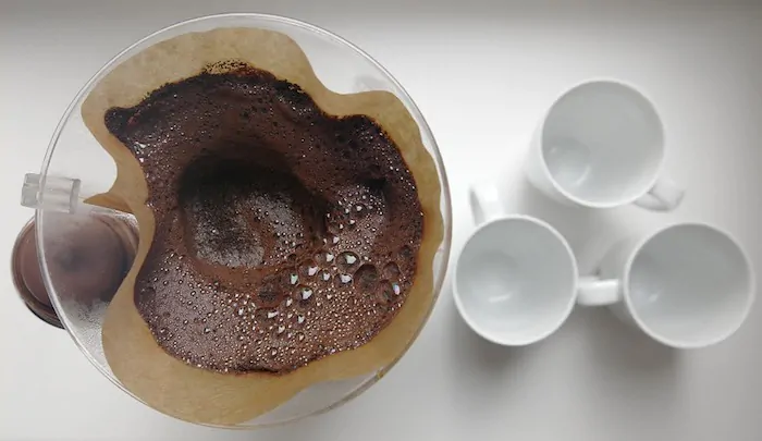 microns in a coffee filter