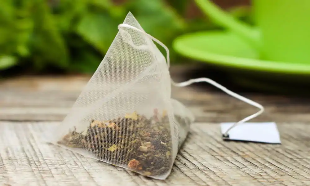 Coffee filter by tea bag