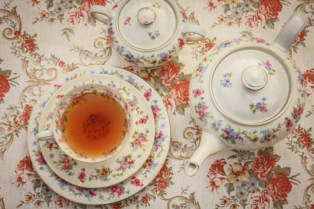 tea, tea time, from above