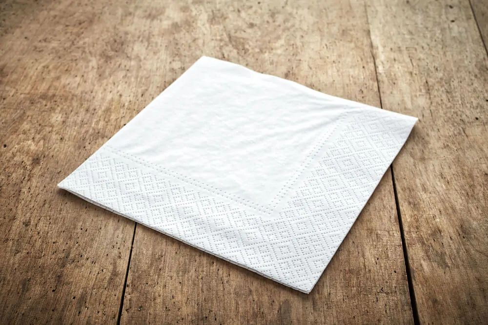 Can you use a napkin as a coffee filter?