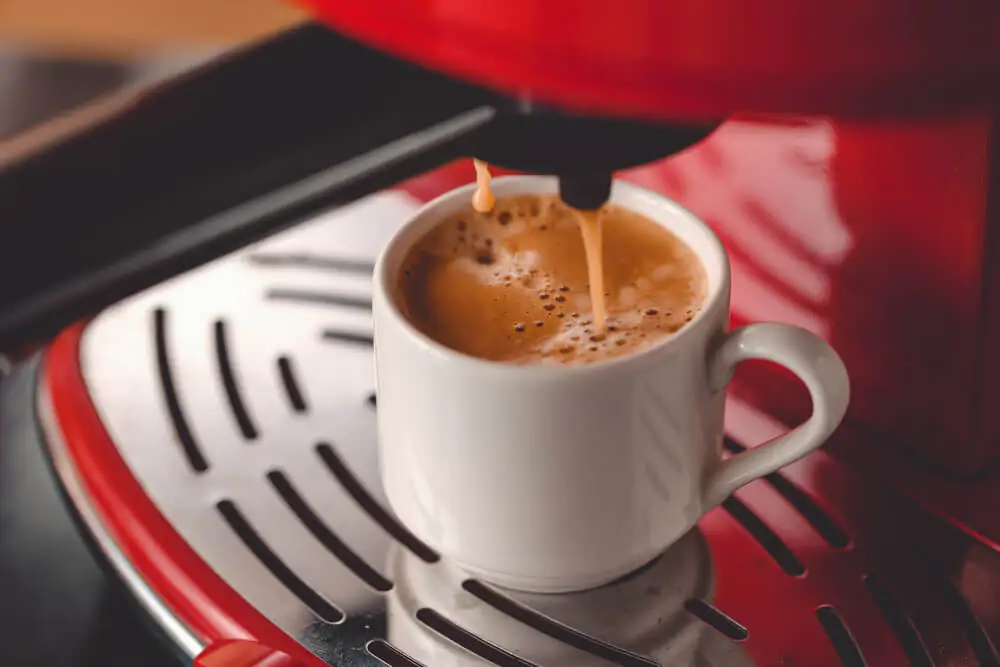 Freshly brewed espresso drink - What is doppio coffee