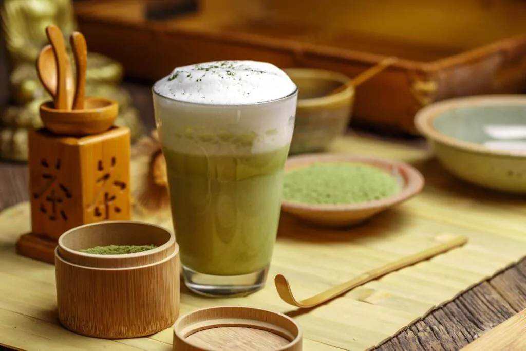 Cup of green tea matcha latte - Is green tea matcha