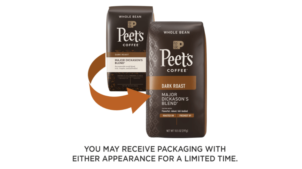 Peet's coffee package