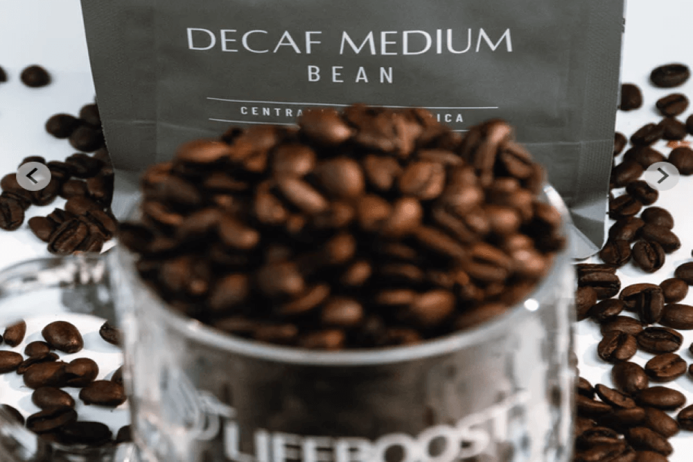 Lifeboost decaf medium coffee