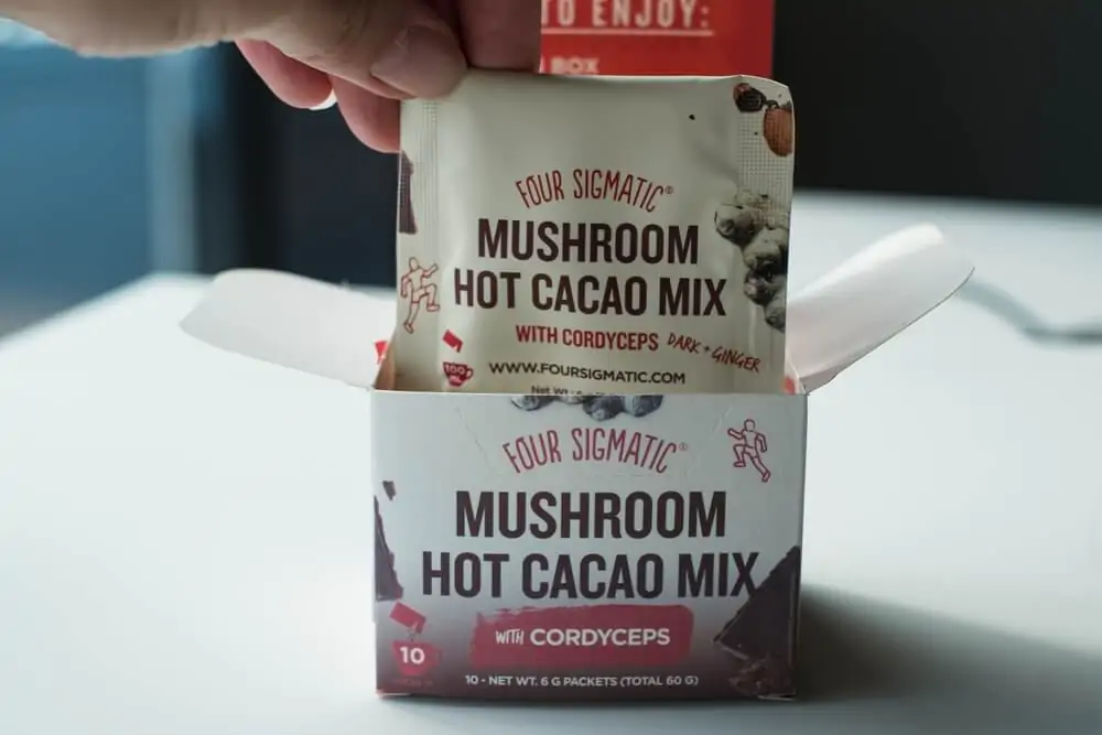 Four Sigmatic mushroom hot cacao mix sachet 