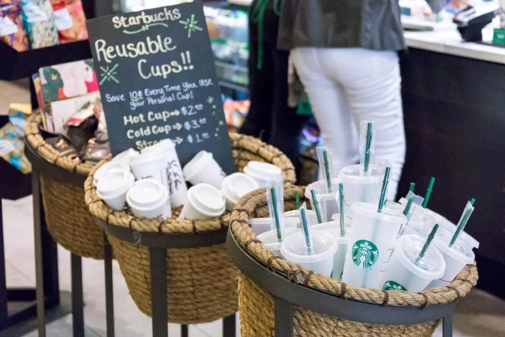 Starbucks reusable coffee cup on sale