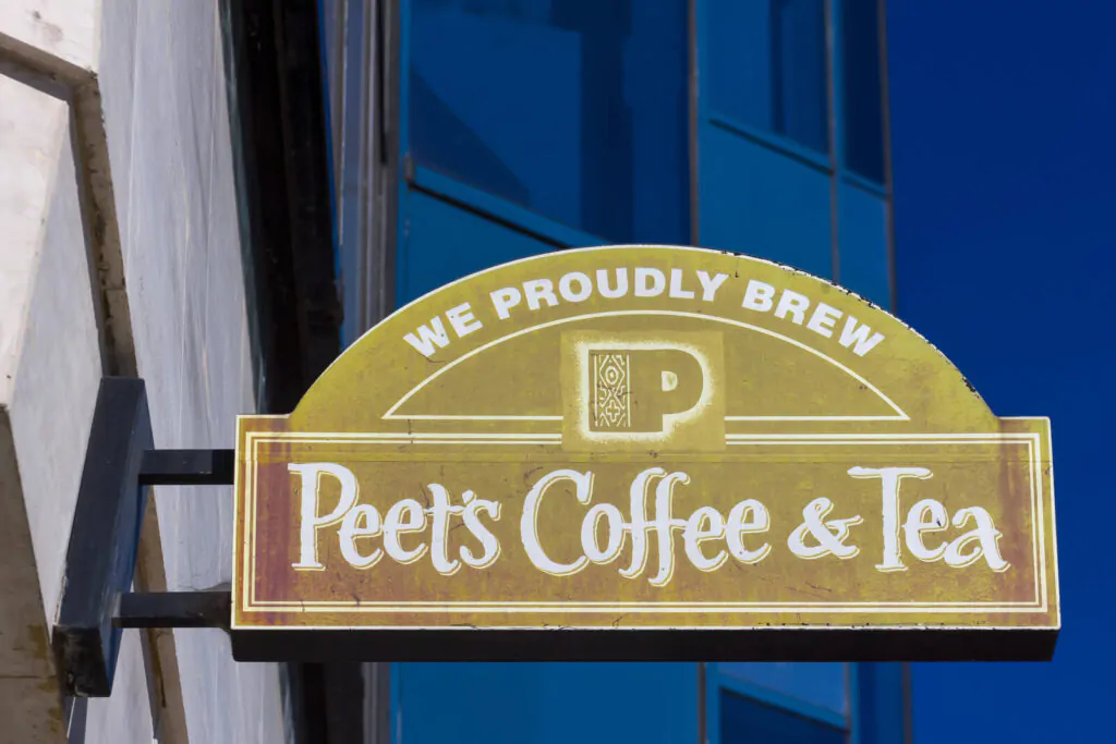 how many Peets coffee stores are there