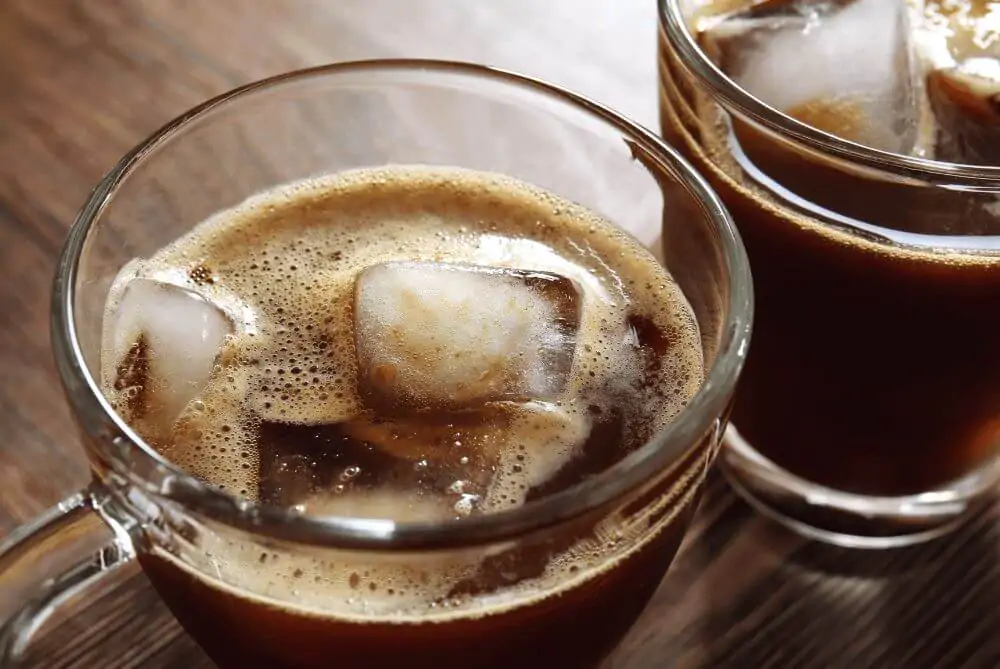 Glasses of cold-brewed coffee