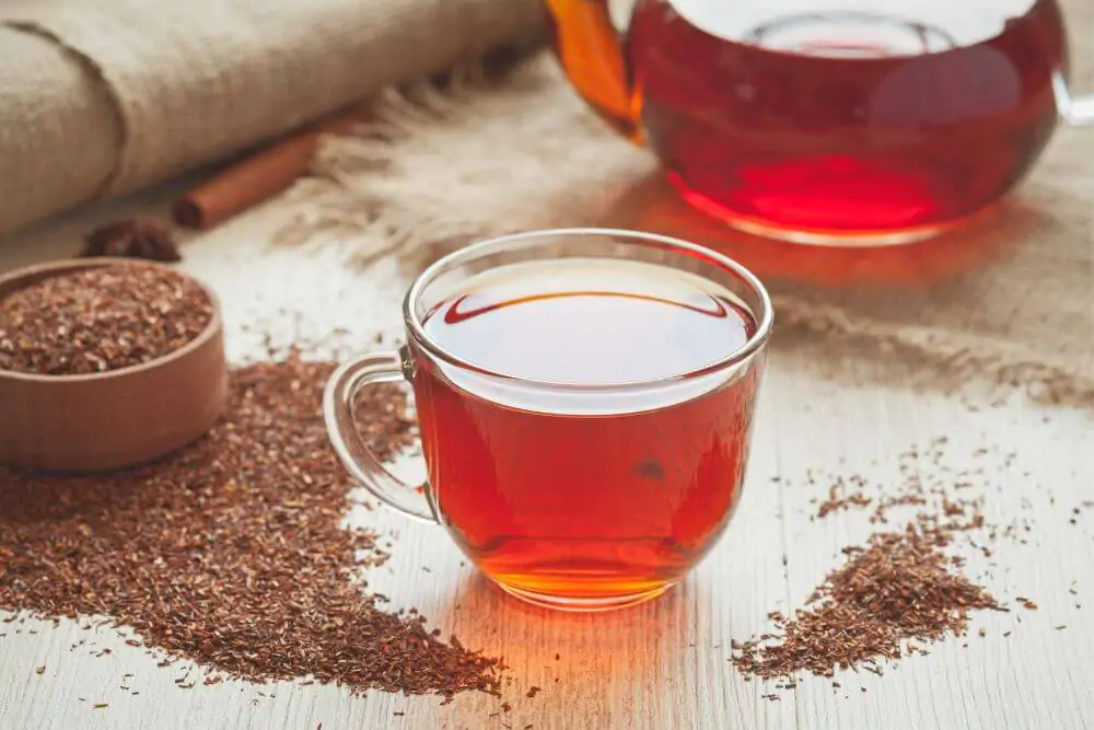 Natural tasty traditional African tea rooibos with antioxidants