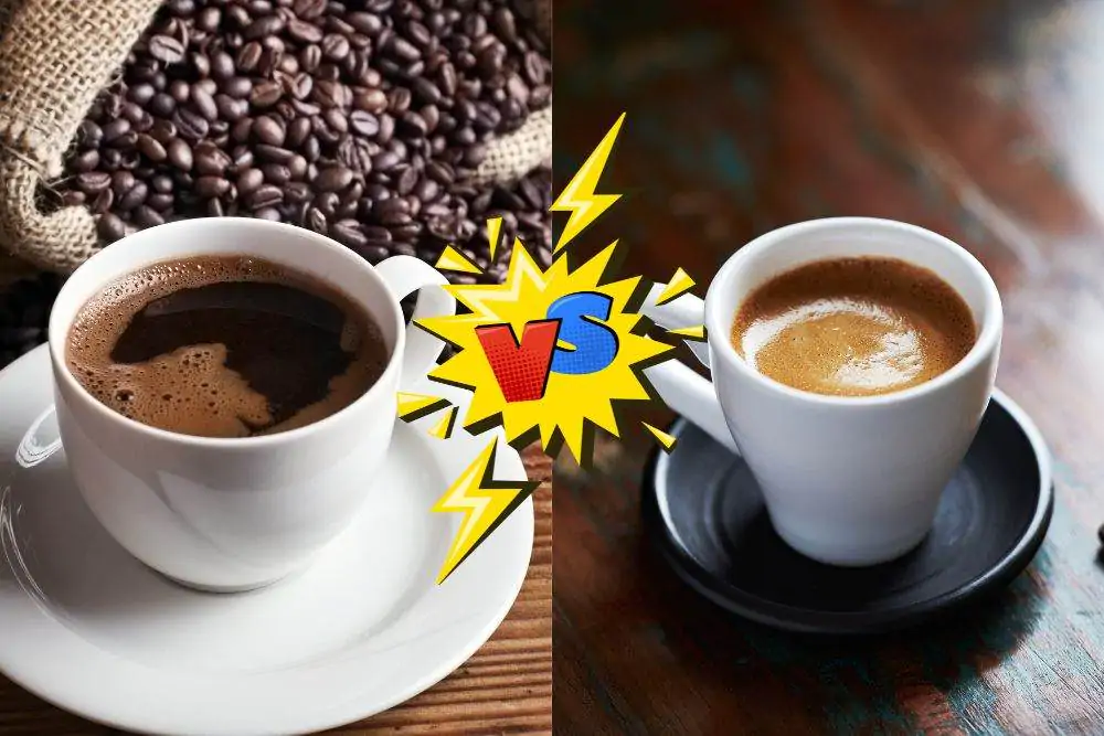 black coffee vs. espresso