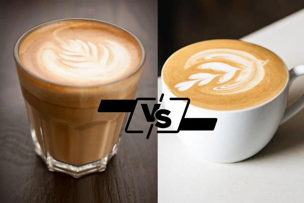 flat white vs. latte