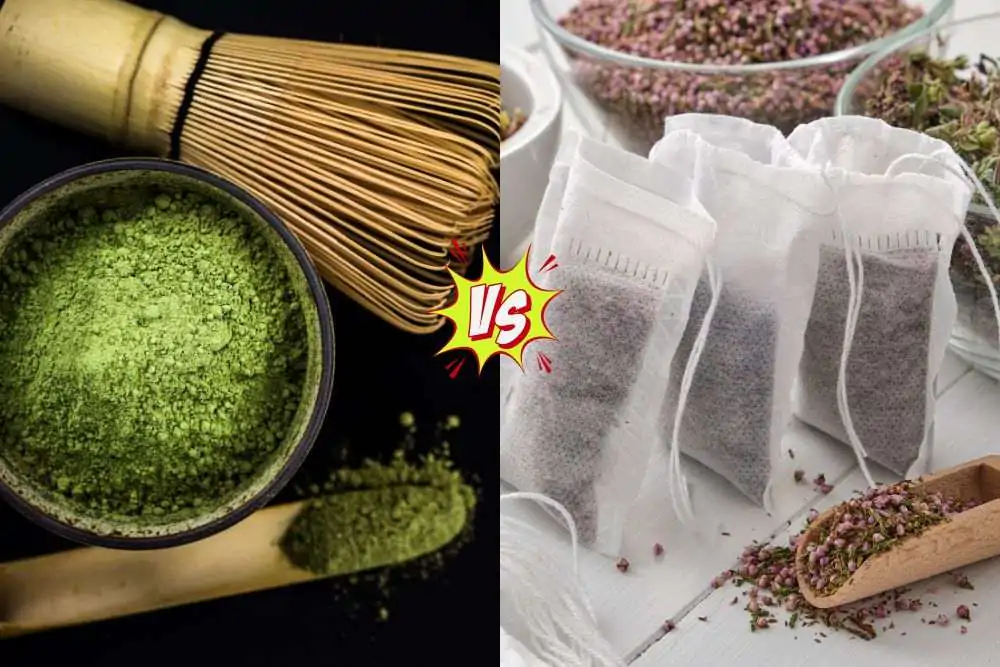 matcha powder vs. tea bags