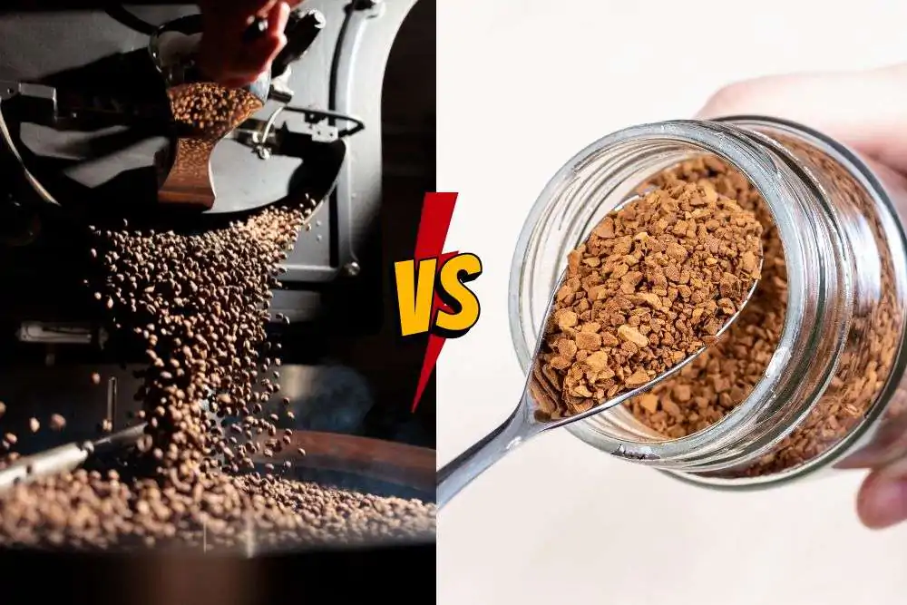 Roasted coffee vs Instant coffee