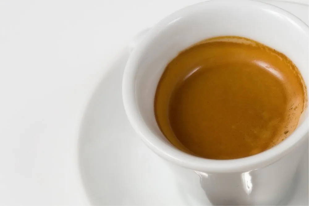Glamour shot of a Ristretto coffee