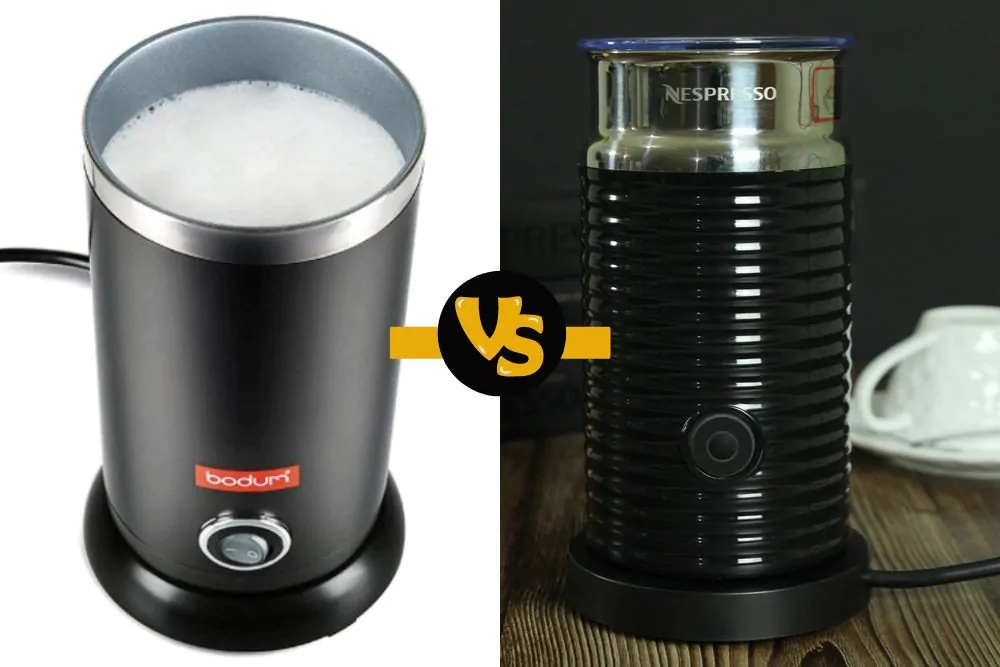 Bodum milk frother vs. Nespresso