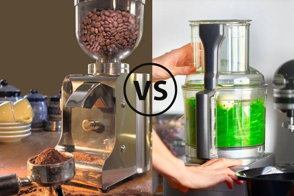 Coffee grinder vs. Food processor 