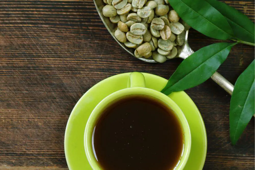 Natural organic green coffee beans