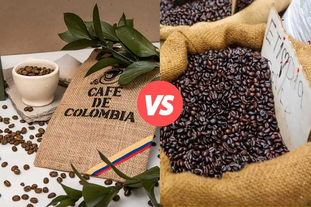 Colombian vs. Ethiopian coffee 