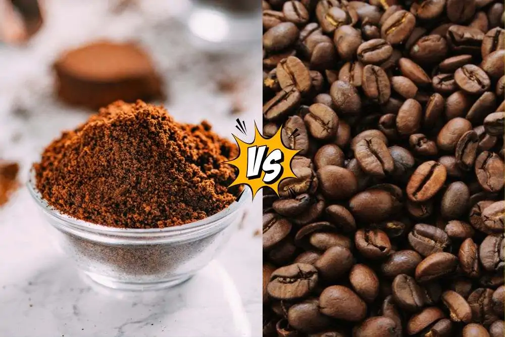 Ground coffee vs Whole coffee beans
