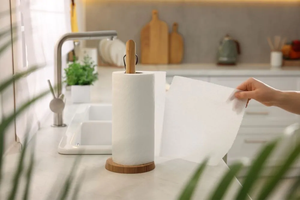 Paper towel as a coffee filter