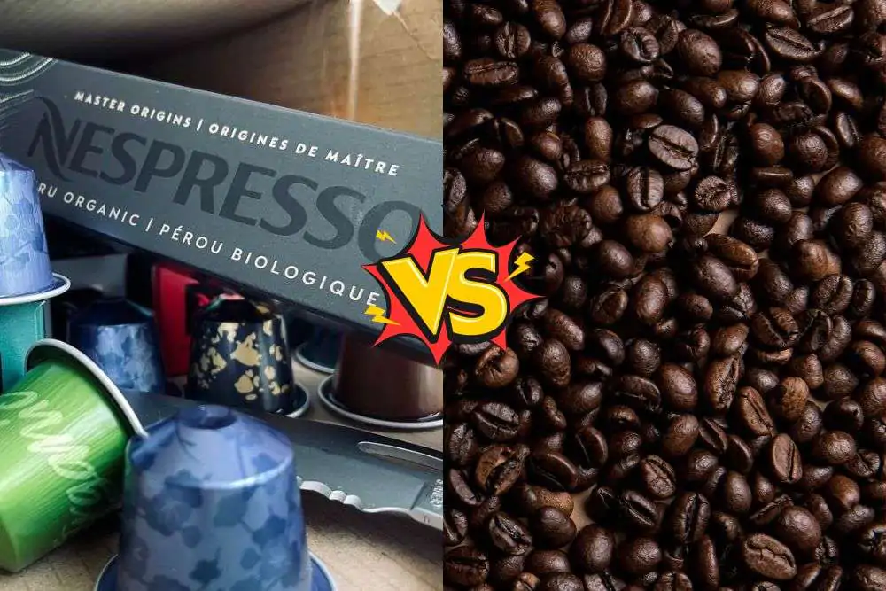 Nespresso pods vs. coffee beans 